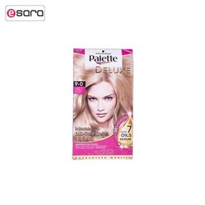 کیت رنگ مو پلت سری Deluxe مدل Light Blond شماره 0-9 Palette Kit Deluxe Light Blond Shade 9-0