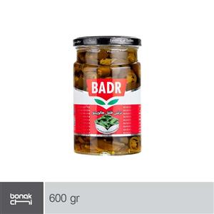 ترشی فلفل هالوپینو سبز شیشه 600 گرمی بدر