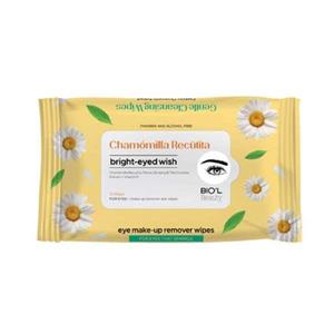 دستمال مرطوب پاک کننده ارایش چشم بیول عصاره بابونه 10 برگی Biol Chamomile Eye Makeup Remover Wet Wipes 