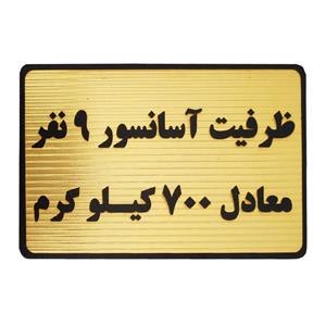 تابلو نشانگر طرح ظرفیت آسانسور 9 نفر مدل MT202
