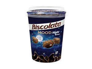 بیسکویت لیوانی مغز دار شکلاتی بیسکولاتا biscolata mood night 