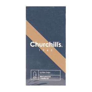 کاندوم فرم کلاسیک با اسانس وانیل و ضخامت خیلی نازک با روان کننده دابل  12 عددی چرچیلز Churchills Slippery Slide Condoms 12pcs