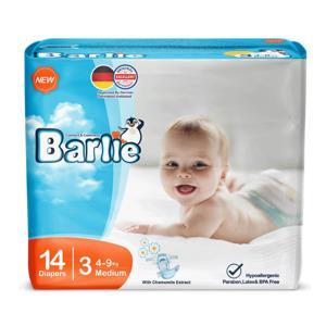 پوشک بچه متوسط(سایز 3) 14 عددی بارلی Barlie Normal Baby Diaper Size 3 14pcs