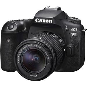 دوربین کانن 90 دی به همراه لنز  Canon EOS 90D DSLR Camera with 18-55mm Lens دوربین دیجیتال کانن مدل EOS ۹۰D به همراه لنز ۵۵-۱۸ میلی متر IS USM
