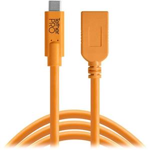 کابل  Tether Tools TetherPro USB Type-C Male to USB Type-C Male Cable (15', Orange):CUC15-ORG 