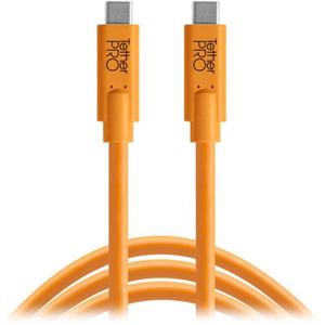 کابل  Tether Tools TetherPro USB Type-C Male to USB Type-C Male Cable (15', Orange):CUC15-ORG 