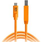 کابل  Tether Tools TetherPro USB Type-C Male to USB 3.0 Type-B Male Cable (15', Orange):CUC3415-ORG