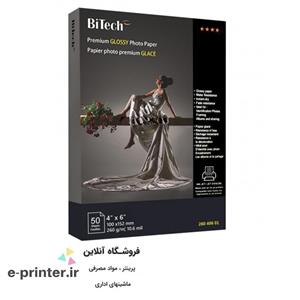 کاغذ فتوگلاسه بایتک سایز 10x15 وزن 260 گرم 50 برگ
