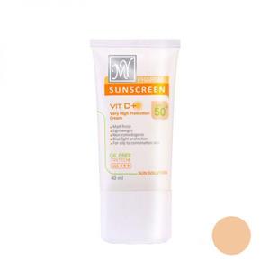 کرم ضد آفتاب رنگی مای فارما SPF50 مناسب انواع پوست حجم 40 میل My Pharma Sun Solution Sunscreen Cream 40ml