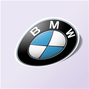 استیکر ونسونی طرح BMW Logo Wensoni BMW Logo Sticker