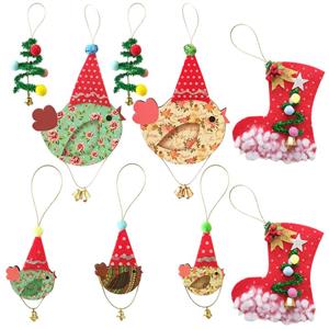 آویز تزیینی درخت کریسمس کد K9  مجموعه 9 عددی