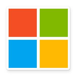 استیکر ونسونی طرح Microsofte Logo Wensoni Sticker 