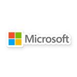 استیکر ونسونی طرح MicroSoft Text Logo