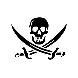 استیکر طرح دزد دریایی کد STP1195