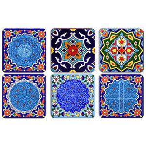 زیرلیوانی ژیوار طرح Tiles series 3 بسته 6 عددی