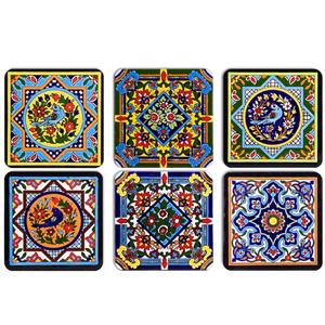 زیرلیوانی ژیوار طرح Tiles series 4 بسته 6 عددی