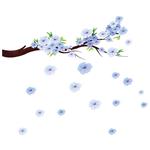 استیکر دیواری طرح cherry blossom01