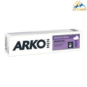 خمیر اصلاح آرکو برای پوست های حساس مدل Sensitive حجم 94 میلی لیتر ARKO MEN Sensitive Shaving Cream 94ml
