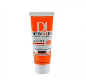 کرم ضد آفتاب رنگی درمالیفت  مدل SPF50 پوست خشک 2 حجم 40 میلی لیتر Dermalift Sunlift Spf50 Tinted Sunscreen Cream For Normal To Dry Skin 40ml