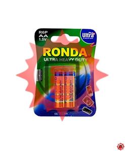 باتری قلمی روندا مدل Ultra Plus Ultra Heavy Duty بسته 2 تایی Ronda Ultra Plus Ultra Heavy Duty AA Battery Pack Of 2