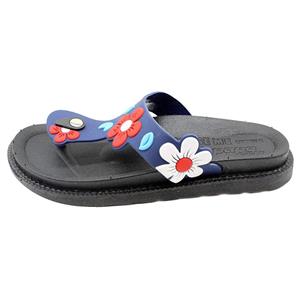 دمپایی دخترانه پاپا مدل نگار کد 3419 رنگ سرمه ای