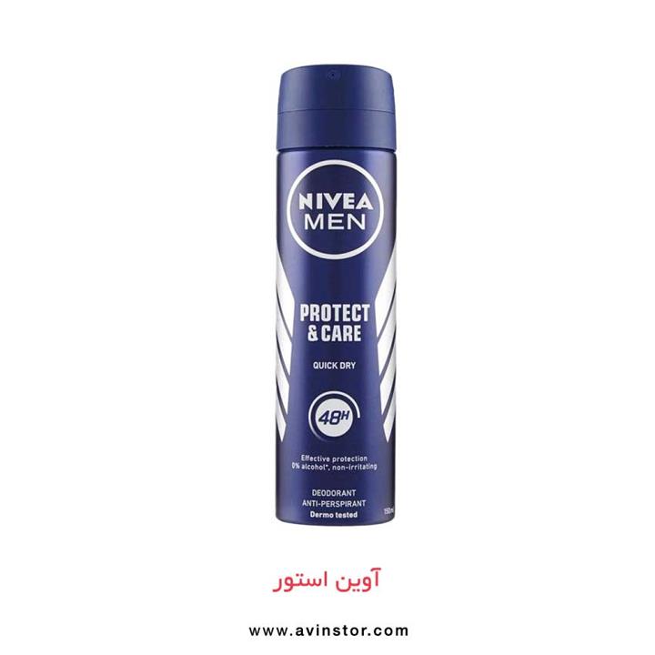 اسپری بدن مردانه نیوآ مدل NIVEA PROTECT & CARE حجم 200 میل