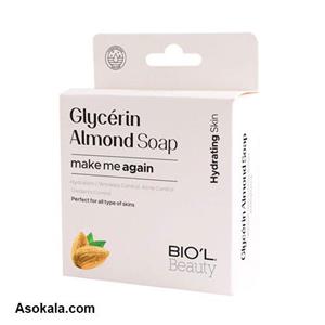 صابون زیبایی صورت گلیسرین و بادام بیول BIOL Almond وزن 100 گرم Biol Almond Glycerin So Fresh Face Wash Makeup Remover Soap