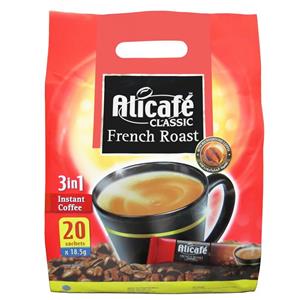 قهوه علی کافه 3in1 مدل Alicafe CLASSIC French Roast بسته 20 عددی 