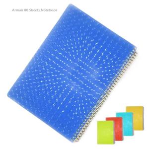 دفتر 80 برگ فنری جلد p.p