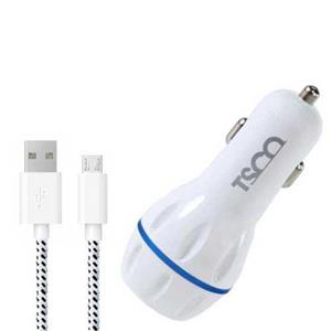 شارژر فندکی تسکو مدل TCG 28 به همراه کابل تبدیل microUSB TSCO TCG 28 Car Charger with microUSB Cable