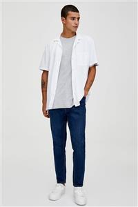 شلوار جین  تیره مردانه الاستن Pull & Bear 157182542 