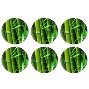 زیر لیوانی طرح بامبو  بسته 6 عددی