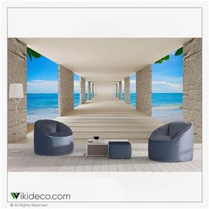 پوستر دیواری سه بعدی طرح ساحل کد SB020