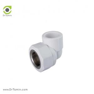 زانو یکسر بوشن فلزی دیواری آذین "½×20  ( 23008)