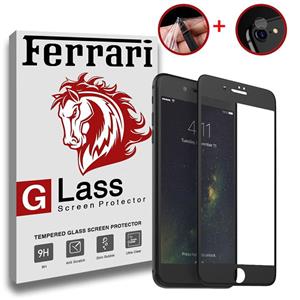 محافظ صفحه نمایش نانو و 5D هورس مدل FAG مناسب برای گوشی موبایل اپل آیفون 7 iPhone مجموعه دو عددی به همراه محافظ لنز دوربین