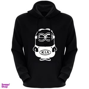 هودی مردانه طرح Minion کد S38 رنگ مشکی