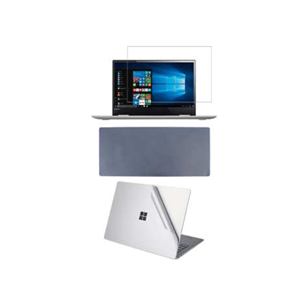 محافظ صفحه نمایش و پشت لپ تاپ مدل QH-224 سایز 15.6 اینچی به همراه محافظ کیبورد مجموعه 3 عددی
