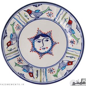بشقاب چینی میبد مروارید طرح خورشیدی کد 78053