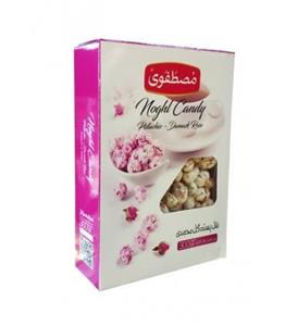 نقل پسته گل محمدی مصطفوی وزن 300 گرم Mostafavi Pistachio And Rose Noghl Candy 300 gr