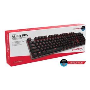 کیبورد گیمینگ باسیم هایپرایکس مدل Alloy FPS MX Mechanical Blue Hyper x head set gaming key board alloy fps pro cherry mx blue 