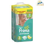 پوشک پریما سایز 3 بسته 108عددی  prima