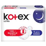 نوار بهداشتی کوتکس ویژه شب مدل ULTRA تعداد 6 عددی KOTEX