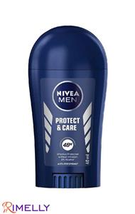 استیک زیر بغل نیوآ مدل  PROTECT AND CARE حجم 40 میل NIVEA Nivea Deodorant Stick Protect And Care For Men 40ml