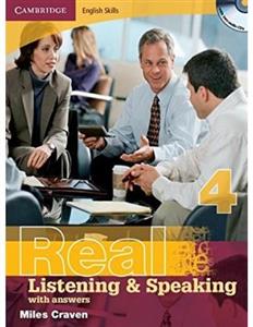 Real Listening and Speaking 4+DVD تحریر رحلی 4 Real Listening and Speaking