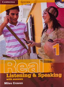 Real Listening and Speaking 1+DVD تحریر رحلی 1 Real Listening and Speaking