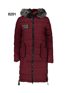 کاپشن زنانه ماترن کد 8251 رنگ قرمز