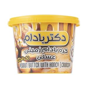 کره بادام زمینی عسلی کرانچی دکتر بادام وزن 220 گرم Dr Badam Peanut Butter with Honey 220 gr