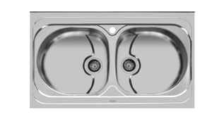 سینک ظرفشویی روکار اخوان مدل 116  Akhavan model 116 Sink