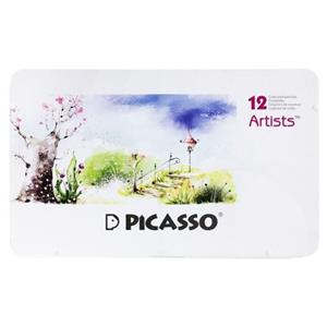 مداد رنگی 12 رنگ پیکاسو طرح Dreamy Park مدل Artists