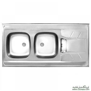 سینک ظرفشویی روکار اخوان 154SP (سایز 120*60)